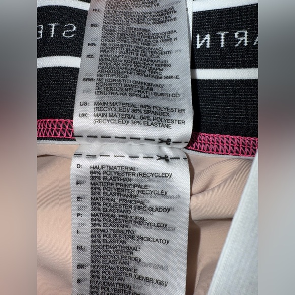 Adidas By Stella McCartney Like New Floral Patterned Leggings In Light Pink - Picture 13 of 14